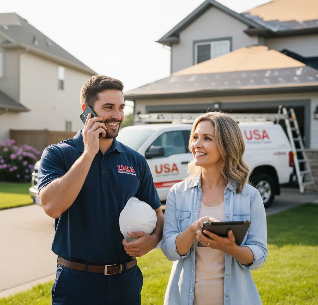 USA Roof Repair Experts customer support in Rye